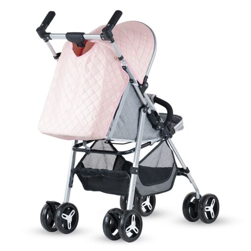 [Refurbished] StarAndDaisy Urban Travel-Freindly Lightweight Easy Fold Compact Travel Stroller for mom on Wheels (Silver) - Image 10
