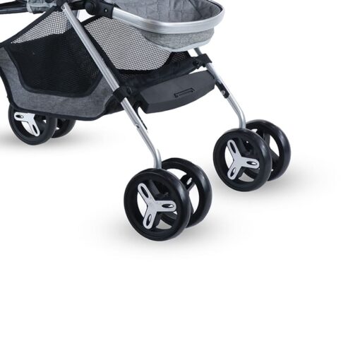 StarAndDaisy Urban Travel-Freindly Lightweight Easy Fold Compact Travel Baby, Kids Stroller ,Pram, Buggy & Pushchair for mom on Wheels (Grey & Silver) - Image 10