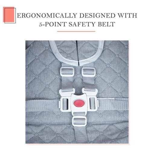 [Refurbished] StarAndDaisy Urban Travel-Freindly Lightweight Easy Fold Compact Travel Stroller for mom on Wheels (Silver) - Image 5