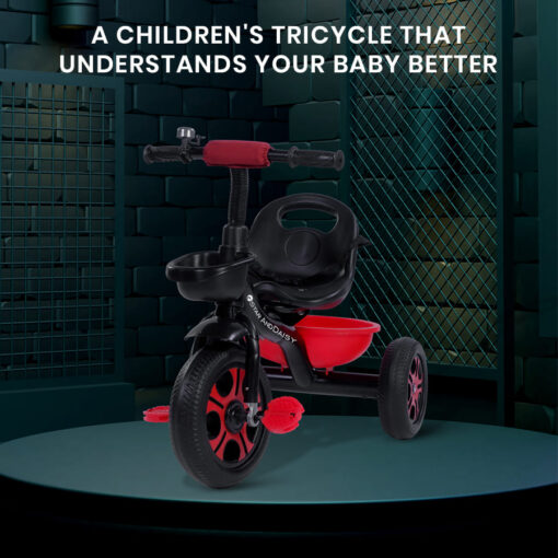 [Refurbished] StarAndDaisy Wonder Tricycle Kids/Baby Tricycle Trike with Dual Storage Basket, Cushion seat, and seat Belt for Kids Boys Girls Age Group 1.5 to 5 Years (Red) - Image 9