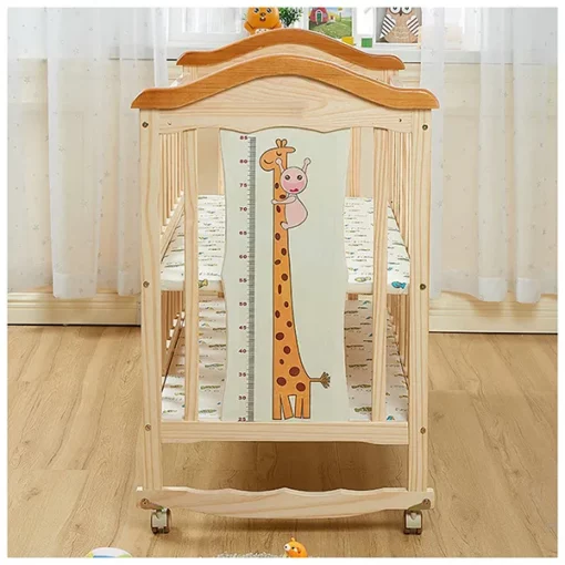 [Refurbished] StarAndDaisy WD03 Kids Bed cot for 0-4 Years with guardrail, Load Bearing <60 kg (Newborn Baby cot 120cm) with Soft Mattress set & Mosquito net - Image 5