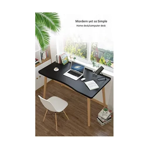 [Refurbished] Utilite™ Nordic Style Smart Study Table for Modern Homes, Multi-Purpose Office Desk Workstation, One Step Installation (Black 120 X 60 cm) - Image 4