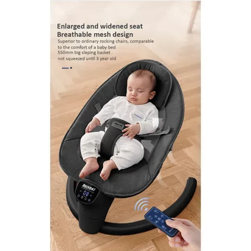 [Refurbished] Ronbei (UK) Motion Plus Vibration Baby Rocker with Music (0-12m) - Premium Built and Quality - Image 12