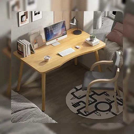[Refurbished] StarAndDaisy Utilite Engineered Wood Nordic Style Smart Multi-Purpose Wood Pattern Workstation Study Desk for Modern Homes, Office (One Step Installation)