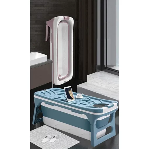 StarAndDaisy Mega Size Bath Tub With Bath Cushion & Tub Cover- Blue - Image 3