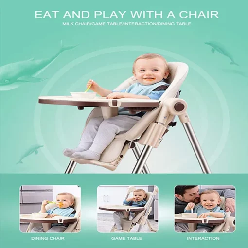 [Refurbished] StarAndDaisy Royal Baby Eating Chair / Booster Seat Adjustable & Portable (Graffiti Pink) - Image 4