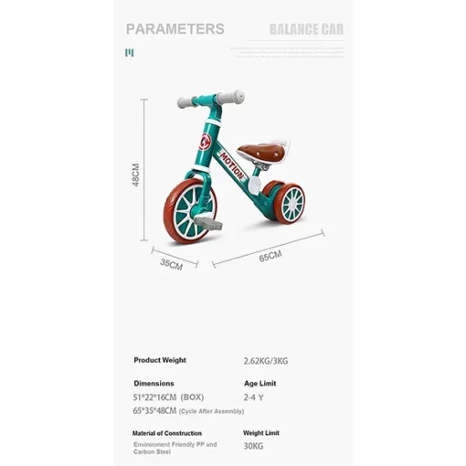 StarAndDaisy Balancing Bike cum Tricycle (Blue) - Image 2