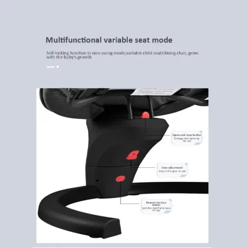 [Refurbished] Ronbei (UK) Motion Plus Vibration Baby Rocker with Music (0-12m) - Premium Built and Quality - Image 8