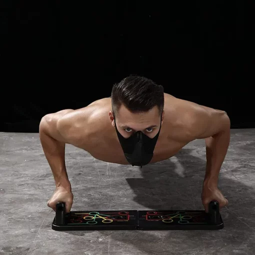 SND by StarAndDaisy - 360° Fitness 13 in 1 Push Up Rack Board,Foldable Unisex Body Building Push Up Board with Resistance Bands - Image 2