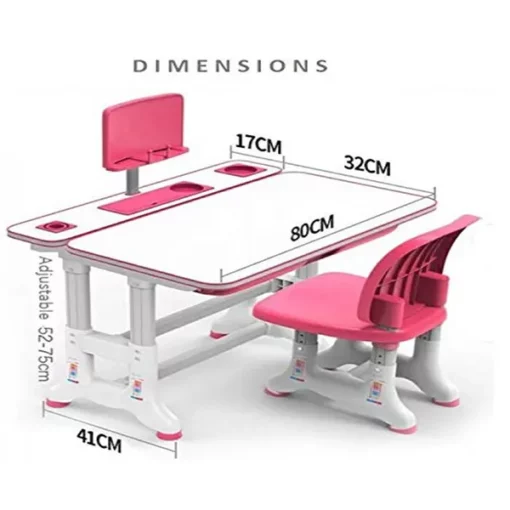 [Refurbished] StarAndDaisy Upgraded Kids Study Table & Chair With Book Holder (Blue) - Image 5