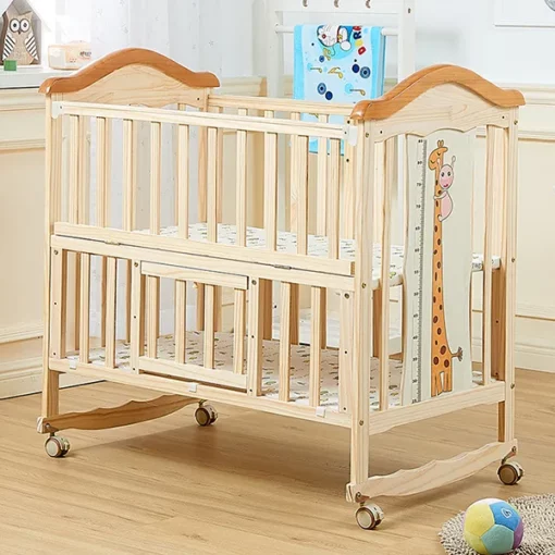 [Refurbished] StarAndDaisy WD03 Kids Bed cot for 0-4 Years with guardrail, Load Bearing <60 kg (Newborn Baby cot 120cm) with Soft Mattress set & Mosquito net - Image 6