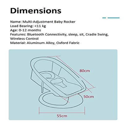 Premium Baby Swing Rocker cum Sleeper (Green) - Image 3