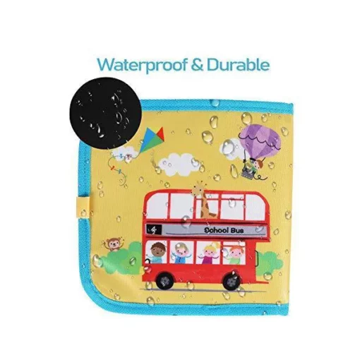   StarAndDaisy Erasable Doodle Book For Toddlers, 6 Pages Coloring Doodle Slate for Toddlers - Blue - Image 2