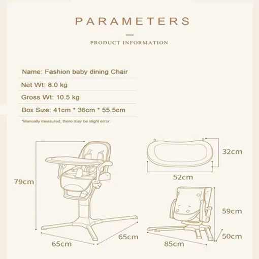 StarAndDaisy Octa Baby Foldable Single Post High Chair - Image 5
