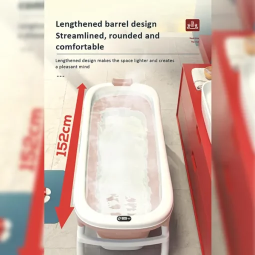 [Refurbished] StarAndDaisy Mega Size Tub 140cm Long for Kids and Adults (Pink | ‎140 x 65 x 26 cm) - Image 3