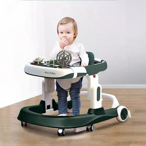 [Refurbished] StarAndDaisy Premium Multifunctional Walker with Toy Tray (Dark Green)