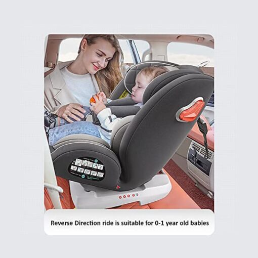 StarAndDaisy ISOFIX Baby Car Seat or Kids Car Seat 360° Swivel, Sun roof, Recline, SIP (Side Impact Protection)- Forward Rearward Facing Side Protection, Convertible (0-12 Year/0-36 kg), ECE R44-04 (Multi-green) - Image 9
