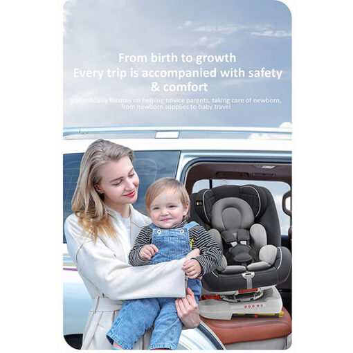 StarAndDaisy ISOFIX Baby Car Seat or Kids Car Seat 360° Swivel, Sun roof, Recline, SIP (Side Impact Protection)- Forward Rearward Facing Side Protection, Convertible (0-12 Year/0-36 kg), ECE R44-04 (Multi-green) - Image 5