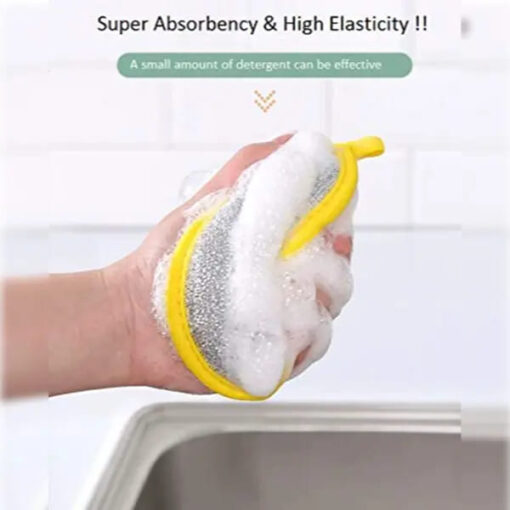 SND Homes Multi-Purpose Cloth Scrub Sponges for Kitchen - Non-Scratch Microfiber Sponge For Effortless Cleaning of Pots and Pans - Image 2