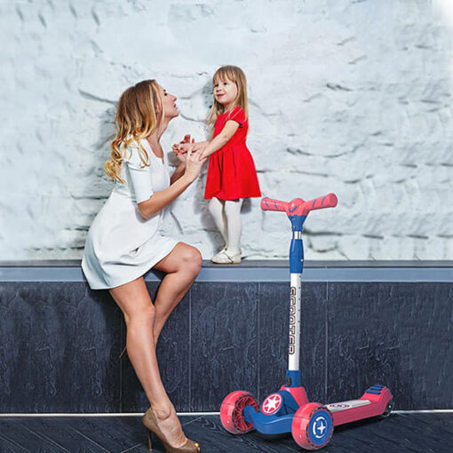 [Refurbished] StarAndDaisy Glider Toddler Scooter for Kids Ages 3-12 Years Old Boy Girl with 3 Wheel LED Lights, Extra-Wide Childrens Foldable Kick Scooter Kids Ages 3-12 with 4 Adjustable Height and Lean-to-Steer (PINK GREEN) - Image 23