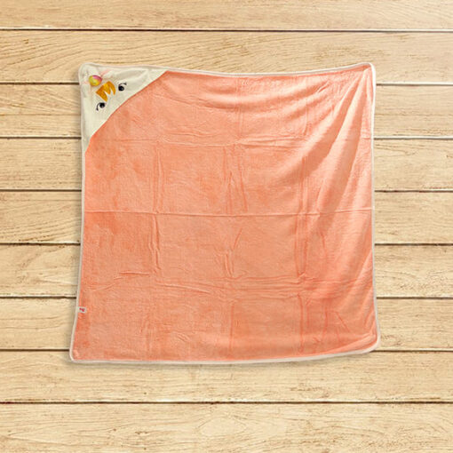 Staranddaisy Newborn 3-in-1 Unicorn Wrapper Baby Bath Towel (Orange),Pack of 1 Piece set (Upto 12 month) - Image 2