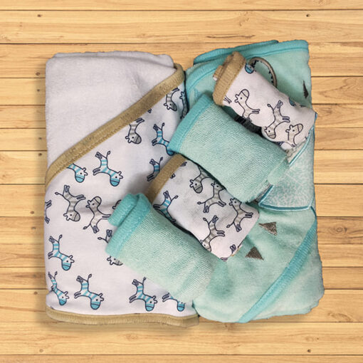 Staranddaisy Newborn 2 hooded towel and 4 washcloths - Baby Bath Towel (Assorted Color) - Image 3