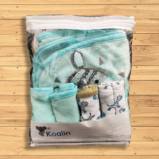 Staranddaisy Newborn 2 hooded towel and 4 washcloths - Baby Bath Towel (Assorted Color) - Image 4