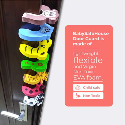 Staranddaisy Finger Pinch Door Guard for Kids Safety and Protection from Door Slamming (Animal Shape)-Pack of 6 - Image 5