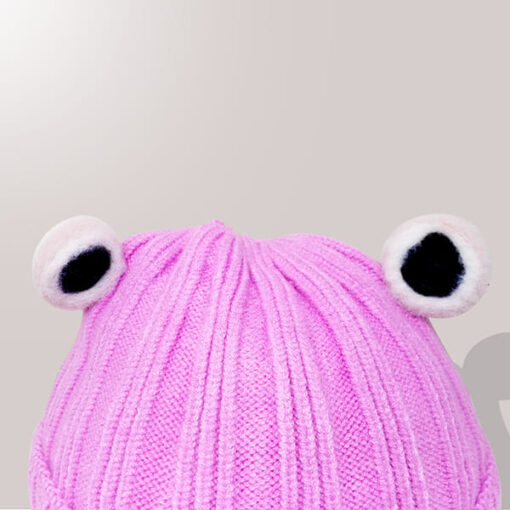 StarAndDaisy Kids Winter Cap (Upto 4 years kids - Lavender Magenta) - Image 2