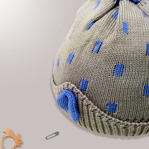 StarAndDaisy Kids Winter Cap (Upto 4 years kids - Malta Grey) - Image 3