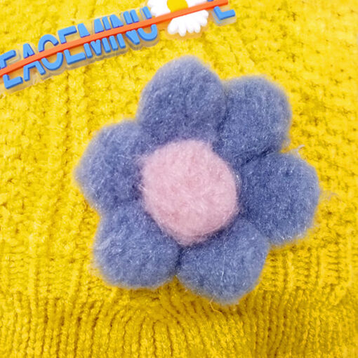 StarAndDaisy Kids Woolen Cap (Upto 4 years kids – Yellow) - Image 3