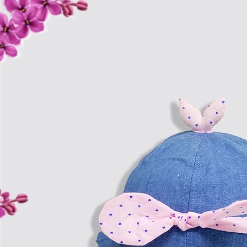 StarAndDaisy Kids Summer Cap (Upto 4 years kids – Denim Light Blue) - Image 4