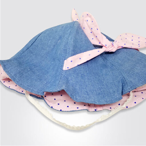 StarAndDaisy Kids Summer Cap (Upto 4 years kids – Denim Light Blue) - Image 2