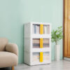 StarAndDaisy Kids Wardrobe - Storage Cabinet - Portable Almira with Drawers & Convertible Design - 3 stackable cuboids, 32 Lt