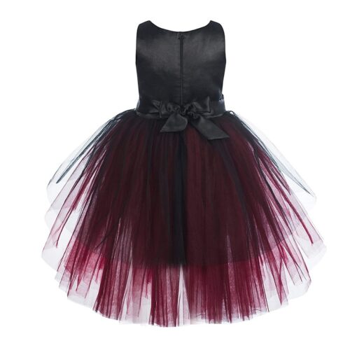 Maroon Girls Party Wear Dress - Image 6