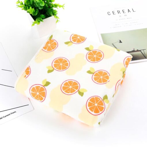 StarAndDaisy Swaddle Wrap Super Soft 100% Muslin Organic Cotton (Pack of 1 | Size 110cm by 110cm | Orange Pattern) - Image 3