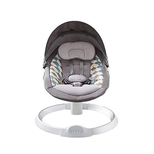 StarAndDaisy Electric Baby Rocker, Remote Control Classic Linen Fabric with 5 Unique Motions for Baby Toddler Infant Child in 0-12 Months, Stable, Sturdy and Secured for Newborn Babies (Age: 0-24month) - Image 7