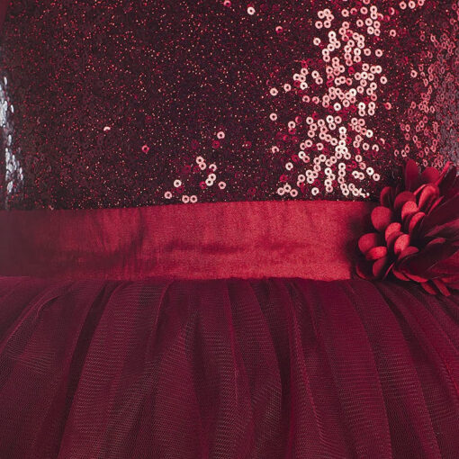 Red Girls Party Dress - Image 6