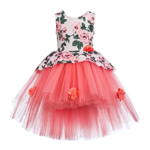 Toy Balloon Kids Girls Dark Peach Dress - Image 3