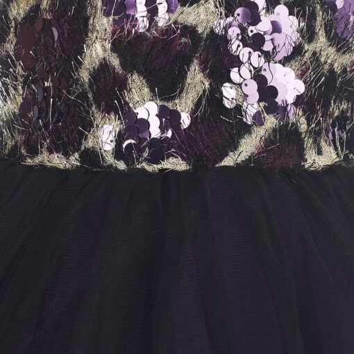 Purple Girls Party Wear Dress - Image 2
