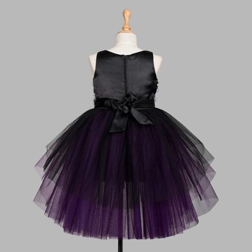 Purple Girls Party Wear Dress - Image 5