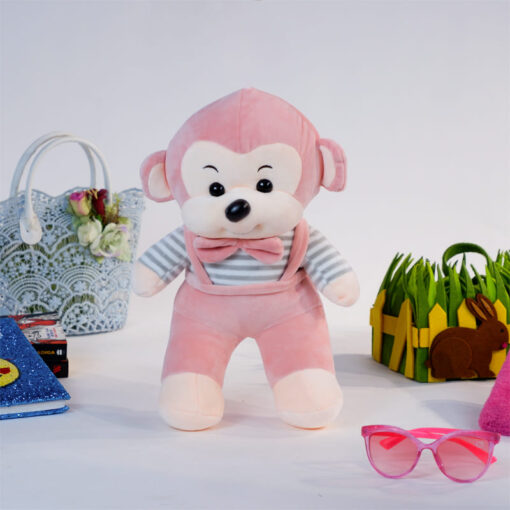 StarAndDaisy Cuddle Toys Series - Monkey Plush - Super Soft High Quality (Size - 35cm | Color - Pink)
