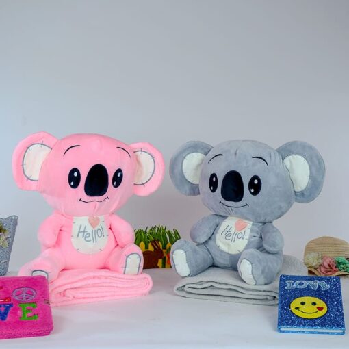 StarAndDaisy Quala Soft Toy Multipurpose AC Blanket for Kids - Pack Of 1(Size - 48cm by 68cm | Color - Grey) - Image 2