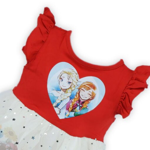 Red Cute Dolls Toddler Baby Girl Princesses Belle Dress - Image 2