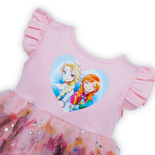Pink Cute Dolls Toddler Baby Girl Princesses Belle Dress - Image 2