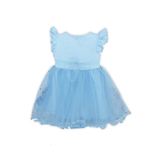 Blue Frozen Toddler Baby Girl Princesses Belle Dress - Image 2
