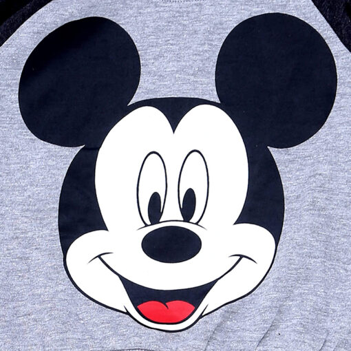 Mickey Mouse Printed Cotton T-shirt & Pyjama Set for Kids from 2years to 6years - Image 2