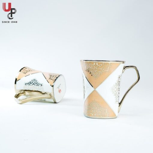 SND Homes Flower Series Fine Bone China Ceramics 300ml (Pack of 2) Bone China Coffee Mug  (330 ml, Pack of 2) - Image 2