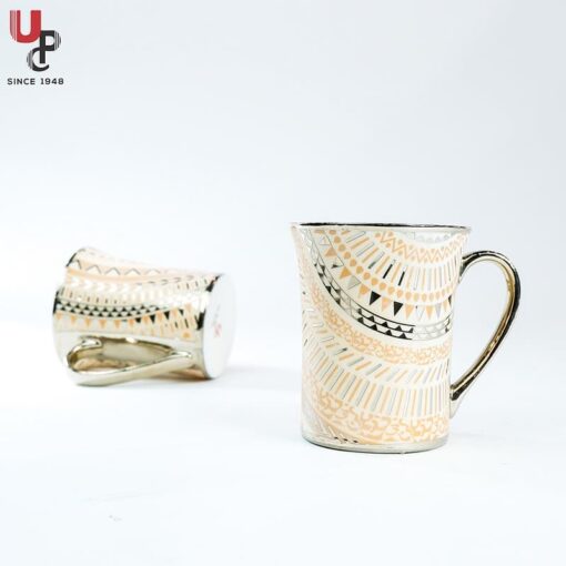 SND Homes Flower Series Fine Bone China Ceramics 300ml (Pack of 2) Bone China Coffee Mug  (330 ml, Pack of 2) - Image 2