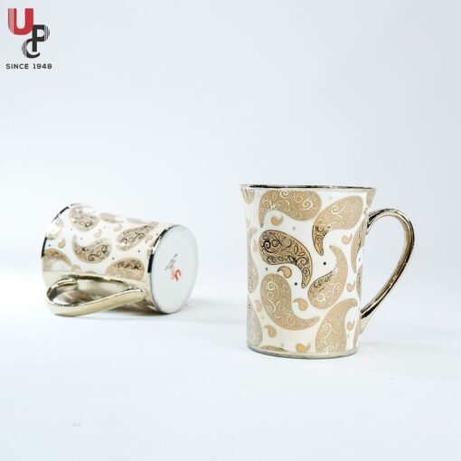 SND Homes Flower Series Fine Bone China Ceramics 300ml (Pack of 2) Bone China Coffee Mug  (330 ml, Pack of 2) - Image 2